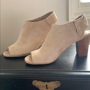 Open toe booties